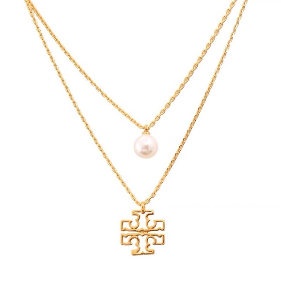 Tory Burch Jewelry - Tory Burch 2 in 1 Gold & Pearl Necklace